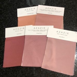 Azazie swatches!